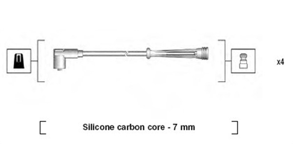 MAGNETI MARELLI Zündleitungssatz 941145350732 für RENAULT
