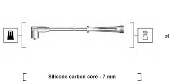 MAGNETI MARELLI Zündleitungssatz 941145380735 für RENAULT