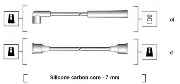MAGNETI MARELLI Zündleitungssatz 941185010765