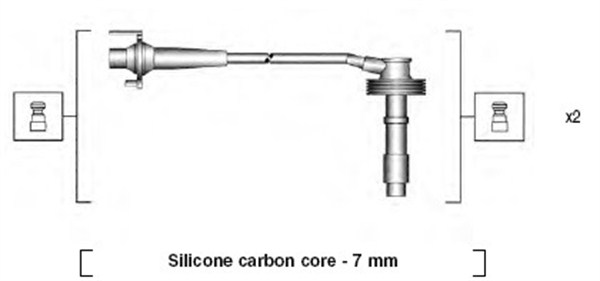 MAGNETI MARELLI Zündleitungssatz 941215240807 für Volvo