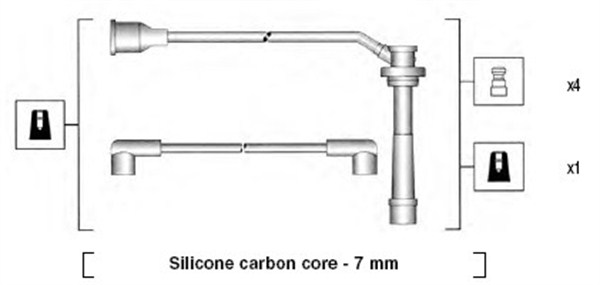MAGNETI MARELLI Zündleitungssatz 941285090845 für Suzuki