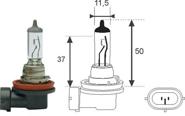 MAGNETI MARELLI Glühlampe 002547100000 für VW TOFAS