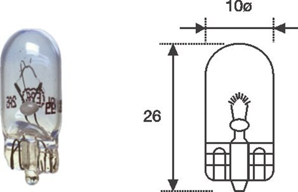 MAGNETI MARELLI Glühlampe 002051900000 W5W für TOFAS