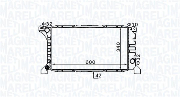 Magneti Marelli Kühler, Motorkühlung 350213154200 Für Ford