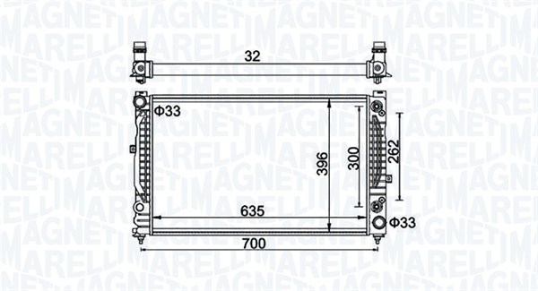 Magneti Marelli Kühler, Motorkühlung 350213185500 Für Vag