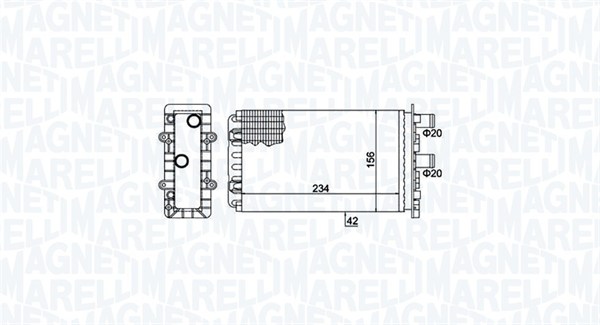 Magneti Marelli Wärmetauscher, Innenraumheizung 350218475000 Für Vag