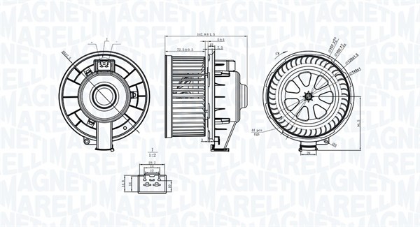 Magneti Marelli Innenraumgebläse 069412253010 Für Ford