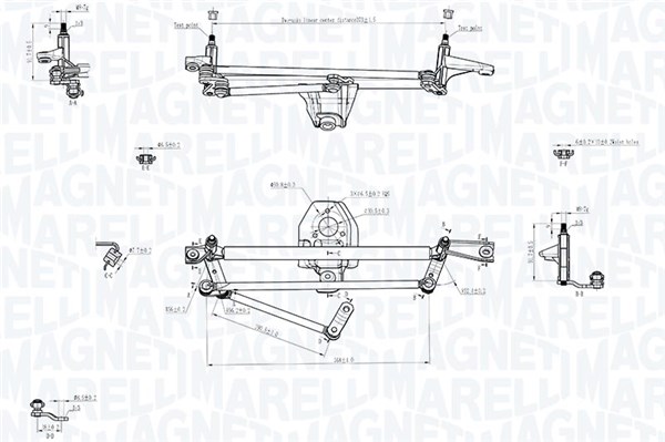 Magneti Marelli Wischergestänge 085570707010 Vorne Für Opel Citroën/Peugeot