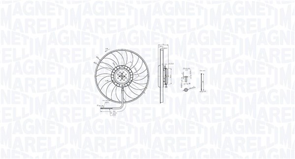 Magneti Marelli Lüfter, Motorkühlung 069422848010 Für Vag