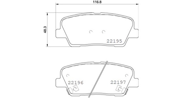 Magneti Marelli Bremsbelagsatz, Scheibenbremse 363700430105 Für Hyundai Kia