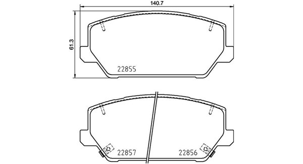 Magneti Marelli Bremsbelagsatz, Scheibenbremse 363700430102 Für Hyundai Kia