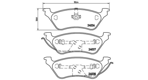 Magneti Marelli Bremsbelagsatz, Scheibenbremse 363700411014 Für Jeep Chrysler Dodge