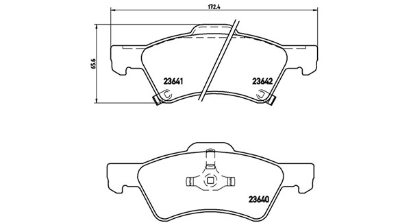 Magneti Marelli Bremsbelagsatz, Scheibenbremse 363700411015 Für Chrysler Jeep Dodge