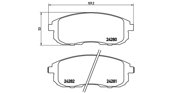 Magneti Marelli Bremsbelagsatz, Scheibenbremse 363700423126 Für Suzuki Nissan (Dfac)