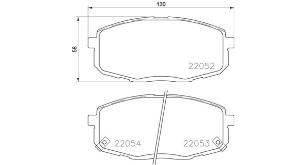 Magneti Marelli Bremsbelagsatz, Scheibenbremse 363700430077 Für Kia (Dyk) Hyundai Changan (Beijing)