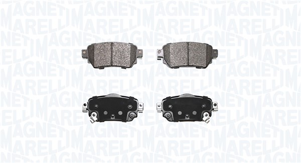 Magneti Marelli Bremsbelagsatz, Scheibenbremse 363916060889 Für Renault Nissan (Dfac)