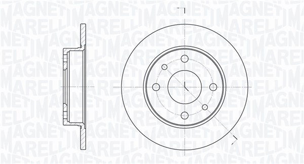 Magneti Marelli Bremsscheibe 361302040169 240Mm 11Mm Für Ford Abarth Zastava Fiat Lancia Alfa Romeo