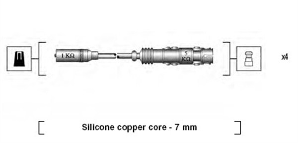 MAGNETI MARELLI Zündleitungssatz 941175250764