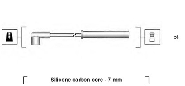 MAGNETI MARELLI Zündleitungssatz 941385040937