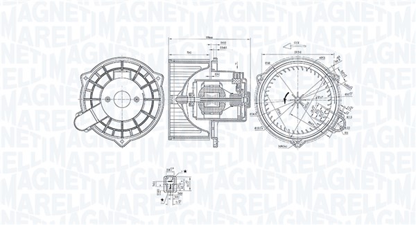 Magneti Marelli Innenraumgebläse 069412367010 Für Hyundai
