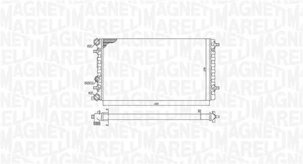 Magneti Marelli Kühler, Motorkühlung 350213105100 Für Vag
