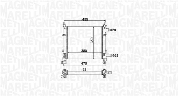 Magneti Marelli Kühler, Motorkühlung 350213161900 Für Ford