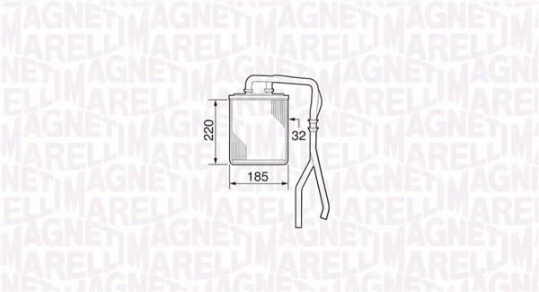 Magneti Marelli Wärmetauscher, Innenraumheizung 350218308000 Für Iveco