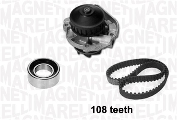 Magneti Marelli Wasserpumpe + Zahnriemensatz 341401610001 Für Lancia Fiat