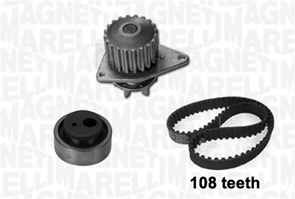 Magneti Marelli Wasserpumpe + Zahnriemensatz 341401950001 Für Peugeot Citroën/Peugeot Citroën Land Rover