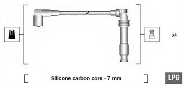 MAGNETI MARELLI Zündleitungssatz 941125310683 für Opel