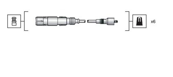 MAGNETI MARELLI Zündleitungssatz 941318111043 für VAG