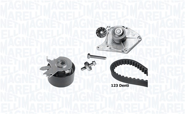 Magneti Marelli Wasserpumpe + Zahnriemensatz 341406780001 Für Renault Nissan Dacia Suzuki