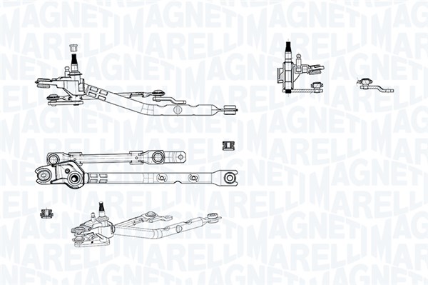 Magneti Marelli Wischergestänge 085570766010 Vorne Für Toyota Citroën/Peugeot