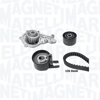 MAGNETI MARELLI Wasserpumpe + Zahnriemensatz 341407060001 für Citroën Peugeot Suzuki