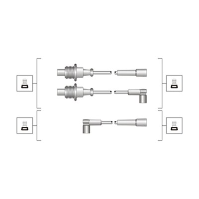 MAGNETI MARELLI Zündleitungssatz 941319170118
