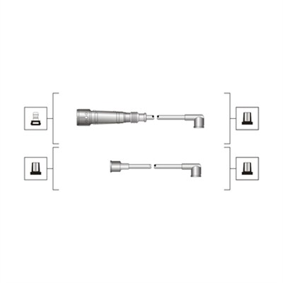 MAGNETI MARELLI Zündleitungssatz 941319170026