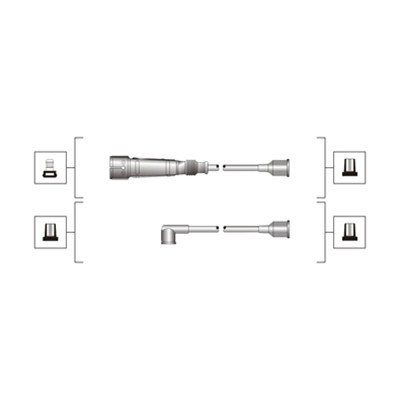 MAGNETI MARELLI Zündleitungssatz 941319170103