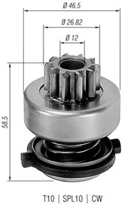 MAGNETI MARELLI Ritzel, Starter 940113020149
