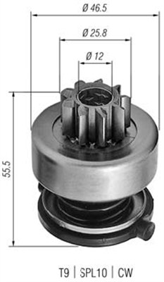 MAGNETI MARELLI Starterritzel 940113020254