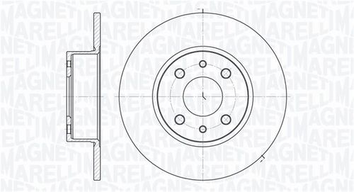 MAGNETI MARELLI Bremsscheibe, Art.-Nr. 361302040187