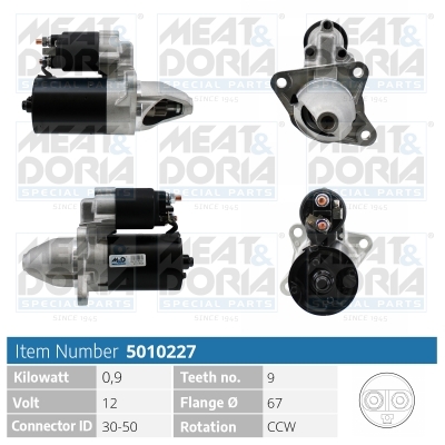 MEAT & DORIA Starter 5010227 für ROVER