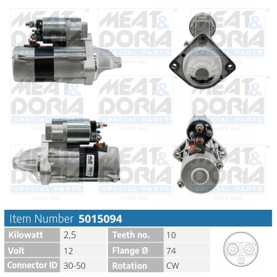 MEAT & DORIA Starter 5015094 für BMW