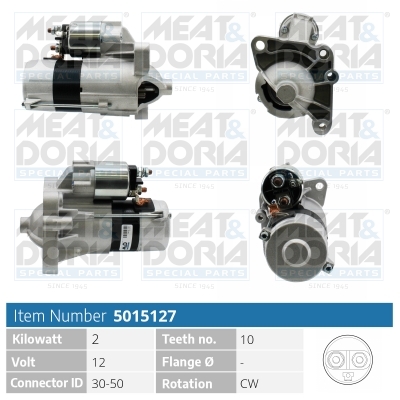 MEAT & DORIA Starter 5015127 für Opel Vaughall RENAULT