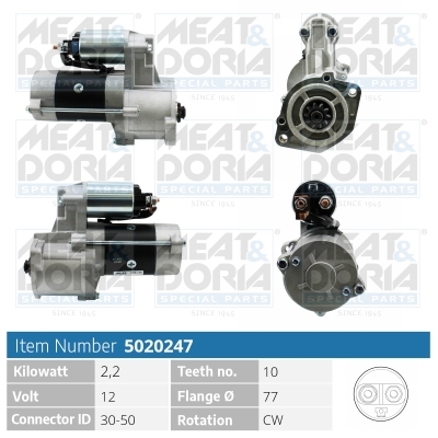 MEAT & DORIA Starter 5020247 für KIA MITSUBISHI