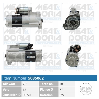 MEAT & DORIA Starter 5035062 für MITSUBISHI