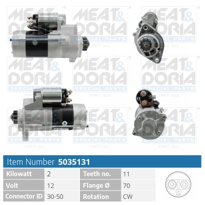 MEAT & DORIA Starter 5035131 für MITSUBISHI NISSAN