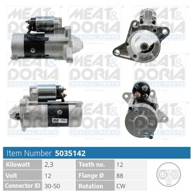 Meat & Doria Starter 5035142 Für Mazda Mitsubishi