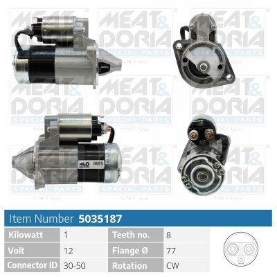 MEAT & DORIA Starter 5035187 für MITSUBISHI