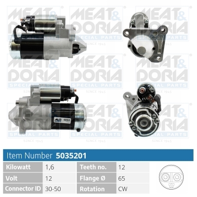 MEAT & DORIA Starter 5035201 für MITSUBISHI RENAULT