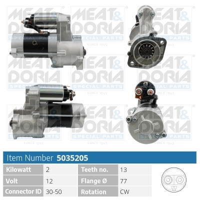 MEAT & DORIA Starter 5035205 für KIA MITSUBISHI